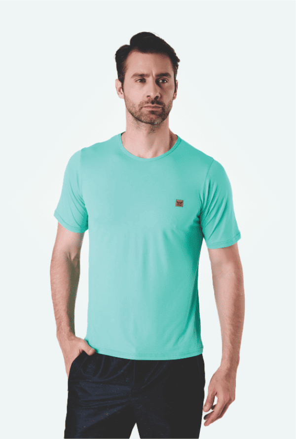 Camiseta Running Poliamida Verde