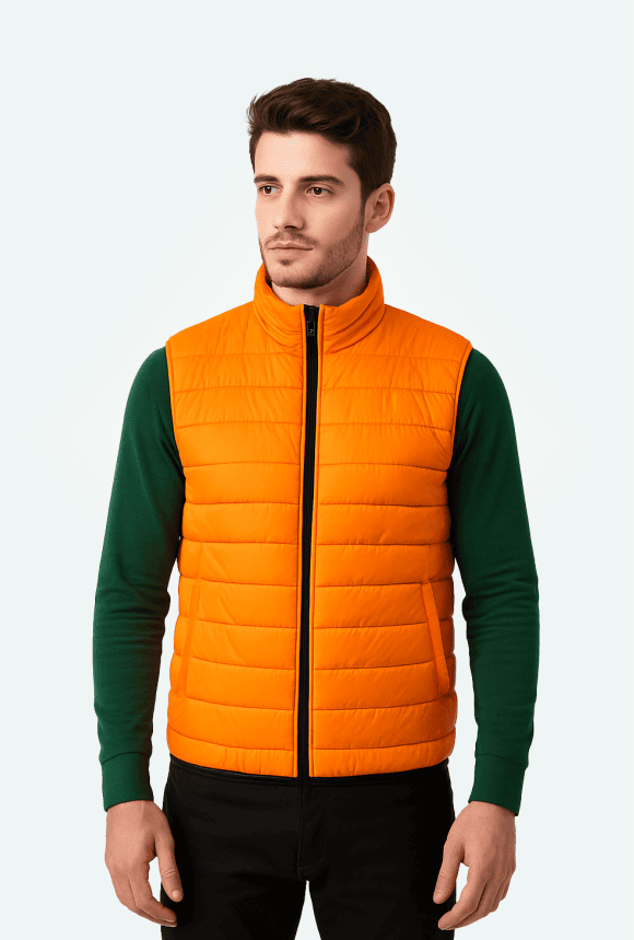 Colete Puffer Laranja